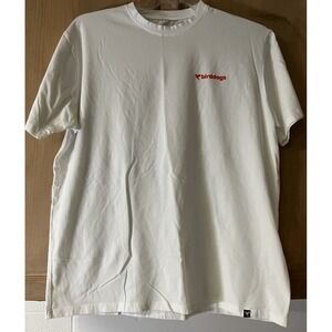 Birddogs Shirt Mens‎ XL White Crew Neck Floral Bird Graphic Short Sleeve